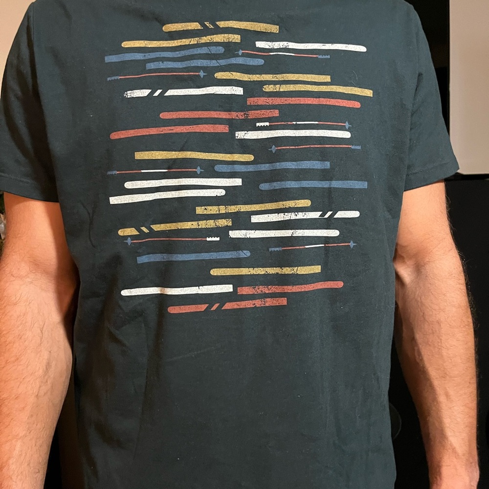Men's Black Graphic T-Shirt